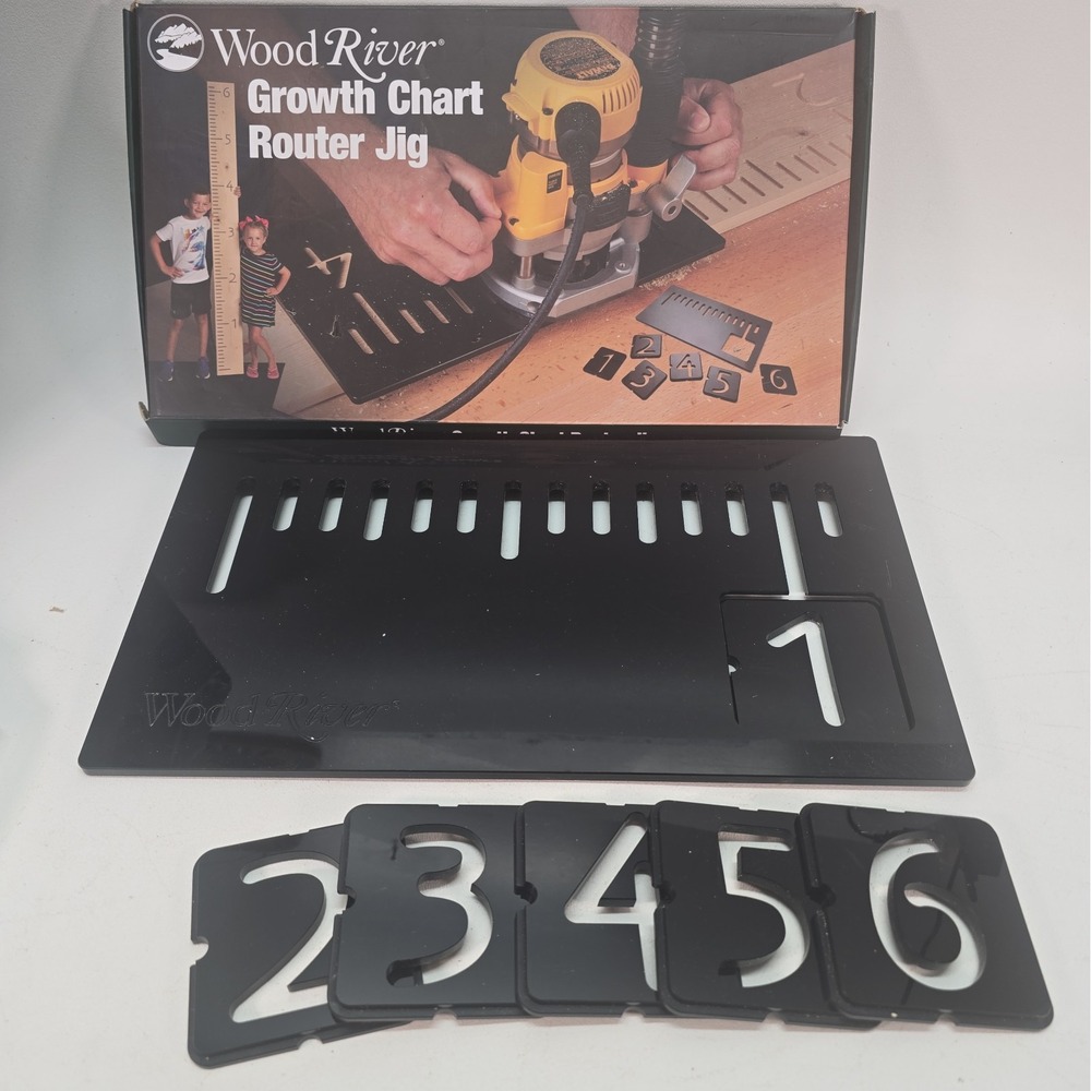 Wood River Growth Chart Router Jig Template Set Acrylic 7pc